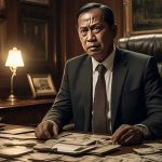 Judi Online Picu Tindakan Penyelewengan Dana Desa Puluhan Miliar.//Ilustrasi seni digital