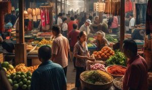 Makan Bergizi Gratis Bangkitkan Perekonomian Daerah.//Ilustrasi seni digital