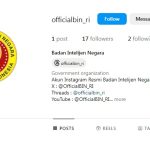 Foto tangkapan layar akun instagran BIN