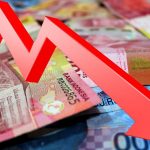 Ilustrasi pelemahan rupiah.//olah digital
