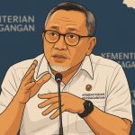 Ilustrasi gambar digital Menteri Perdagangan Zulkifli Hasan