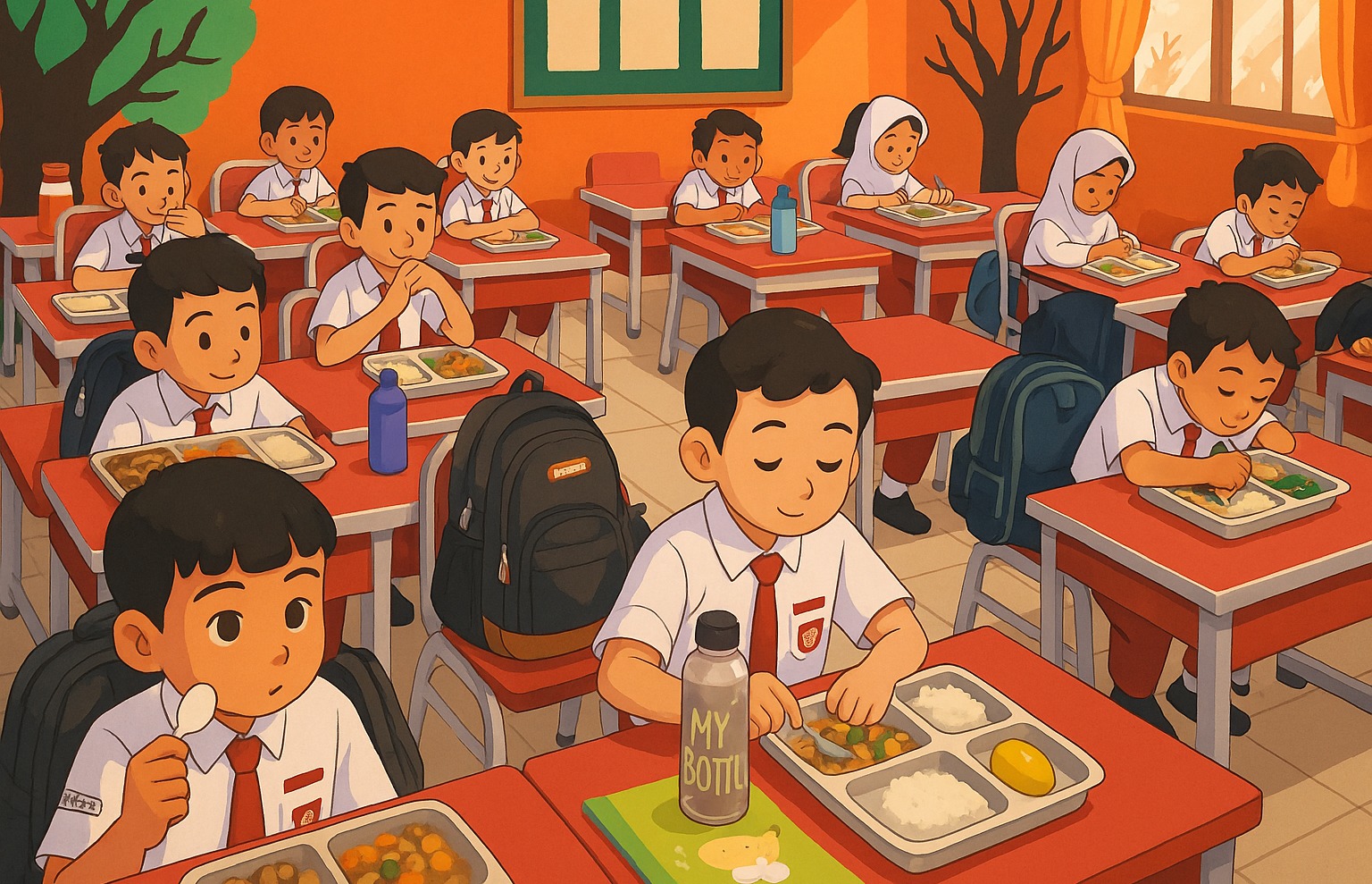 MBG Ilustrasi gambar digital