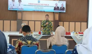 Forum Konsultasi Publik Dinas Pendidikan dan Kebudayaan Kabupaten Serang Tahun 2025, pada Kamis (9/10/2025).