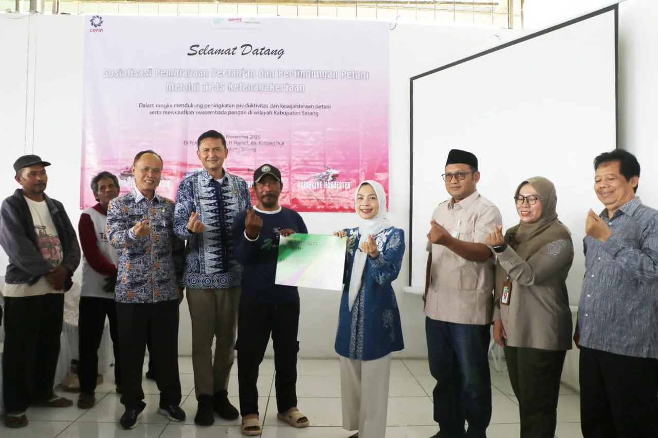 29 kecamatan se Kabupaten Serang mendapatkan pendaftaran dan pembayaran gratis untuk  BPJS Ketengakerjaan.