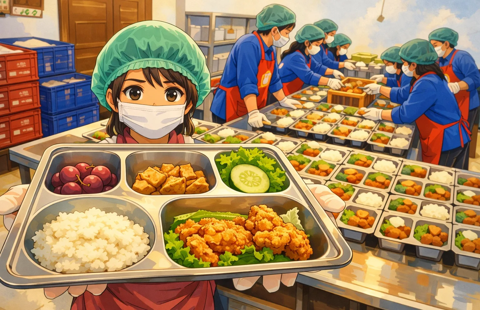 dapur MBG Ilustrasi gambar digital