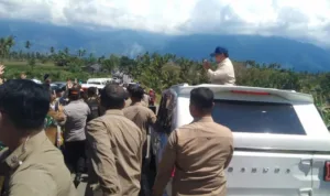 Presiden Republik Indonesia menggunakan Mobil Garuda meninjau dampak banjir Aceh Tenggara.//Foto istimewa