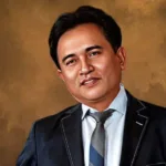 Foto olah digital Menteri Koordinator Bidang Hukum, Hak Asasi Manusia, Imigrasi dan Pemasyarakatan (Menko Hukum, HAM, dan Imipas), Yusril Ihza Mahendra