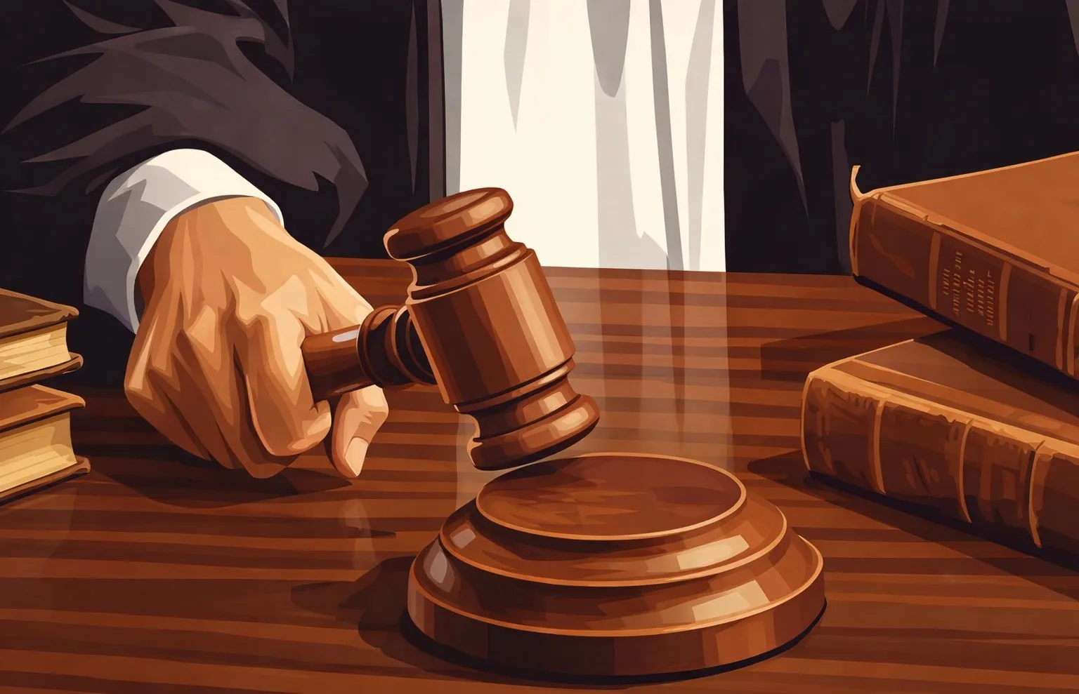 ilustrasi hukum Ilustrasi gambar digital