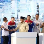 Foto istimewa Presiden RI Prabowo Subianto saat meresmikan infrastruktur energi terintegrasi Pertamina RDMP (Refinery Development Master Plan) di Balikpapan.