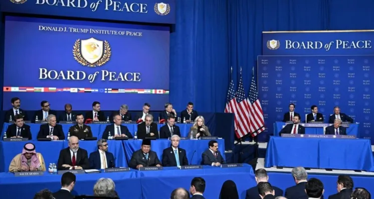 Presiden Prabowo Subianto diantara para pemimpin dunia dalam Board of Peace.//Foto istimewa