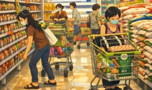 Koperasi Desa Merah Putih Ilustrasi gambar digital