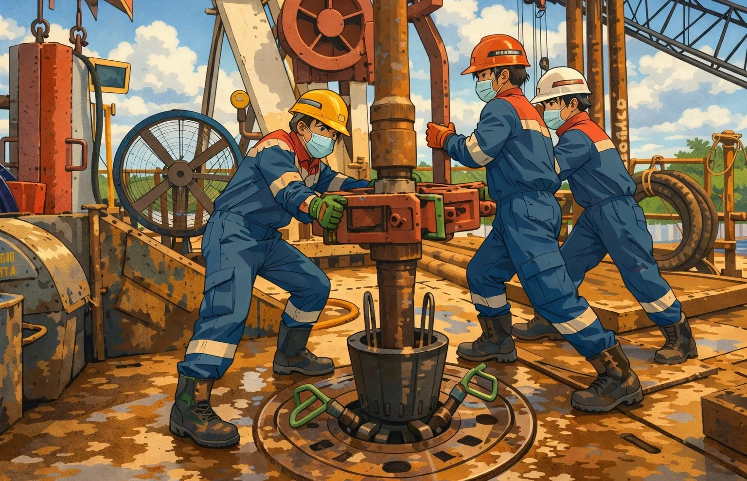 Swasembada Energi Ilustrasi gambar digital