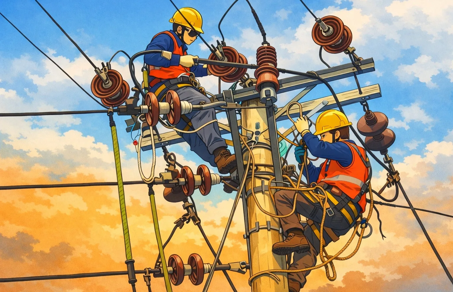 pln Ilustrasi gambar digital