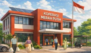 kopdes merah putih Ilustrasi gambar digital
