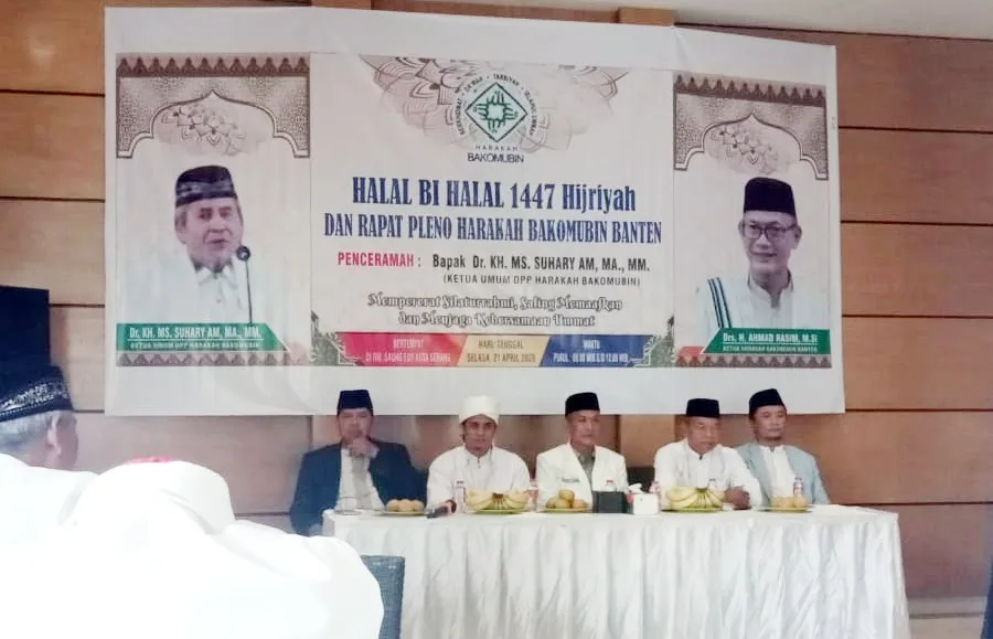 IST Pengurus DPP, DPW, dan DPD pada Acara Halal Bihalal dan Rapat Pleno Harakah BAKOMUBIN Banten, Serang (21/4/2026).*