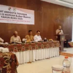 Rapat Anggota Tahunan (RAT) Kopkar Kabar Banten yang dihadiri ketua Dekopinwil Banten, serta pejabat dari Dinkop Banten dan hampir seluruh anggota Kopkar