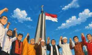 kerukunan Ilustrasi gambar digital