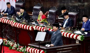 Foto istimewa Presiden Prabowo Subianto menyampaikan pidato pada Sidang Paripurna Pembukaan Masa Persidangan I DPR RI Tahun Sidang 2025-2026, di Ruang Rapat Paripurna, Gedung Nusantara MPR/DPR/DPD RI, Senayan, Jakarta.*
