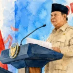 Foto olah digital Presiden Prabowo Subianto