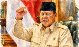 Foto olah digital Presiden Prabowo Subianto.