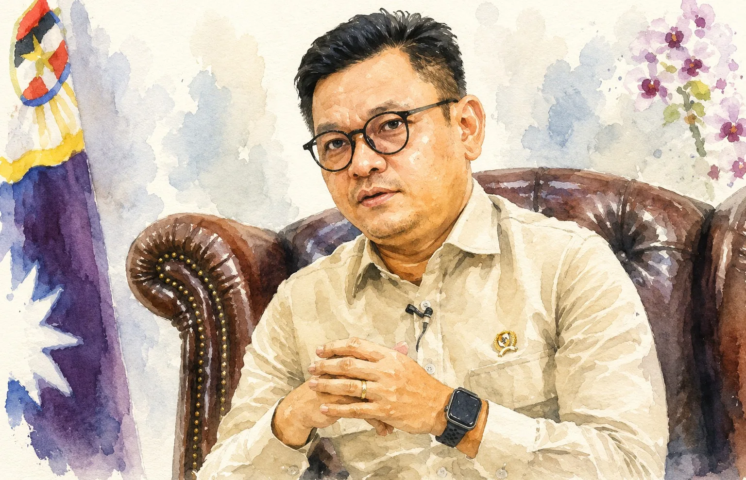 Gubernur Lembaga Ketahanan Nasional (Lemhannas) Ace Hasan Syadzily.//Foto olah digital