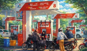 BBM Subsidi Ilustrasi gambar digital