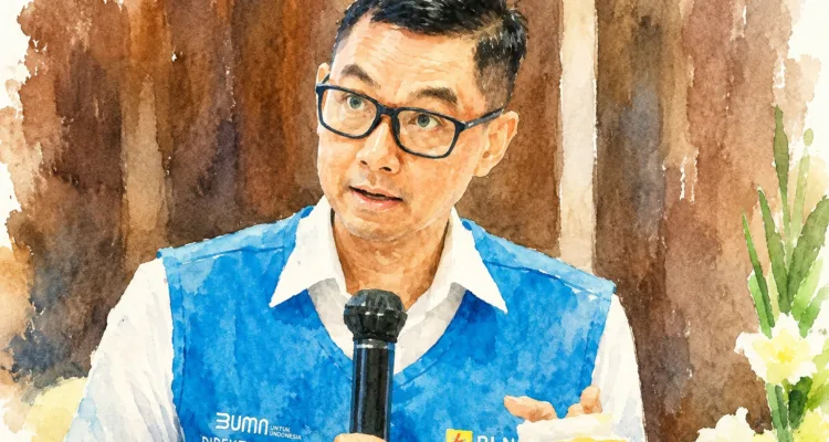 Foto olah digital Direktur Utama PLN, Darmawan Prasodjo.