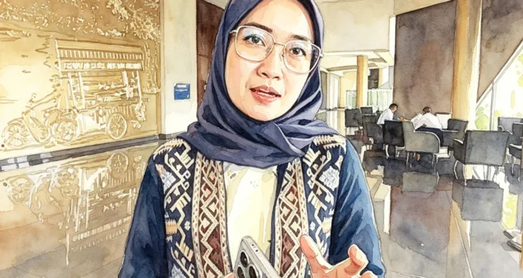 Foto olah digital Direktur Ekosistem Media Kementerian Komunikasi dan Digital (Komdigi), Farida Dewi Maharani.