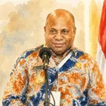 Foto olah digital Gubernur Papua Matius Fakhiri.