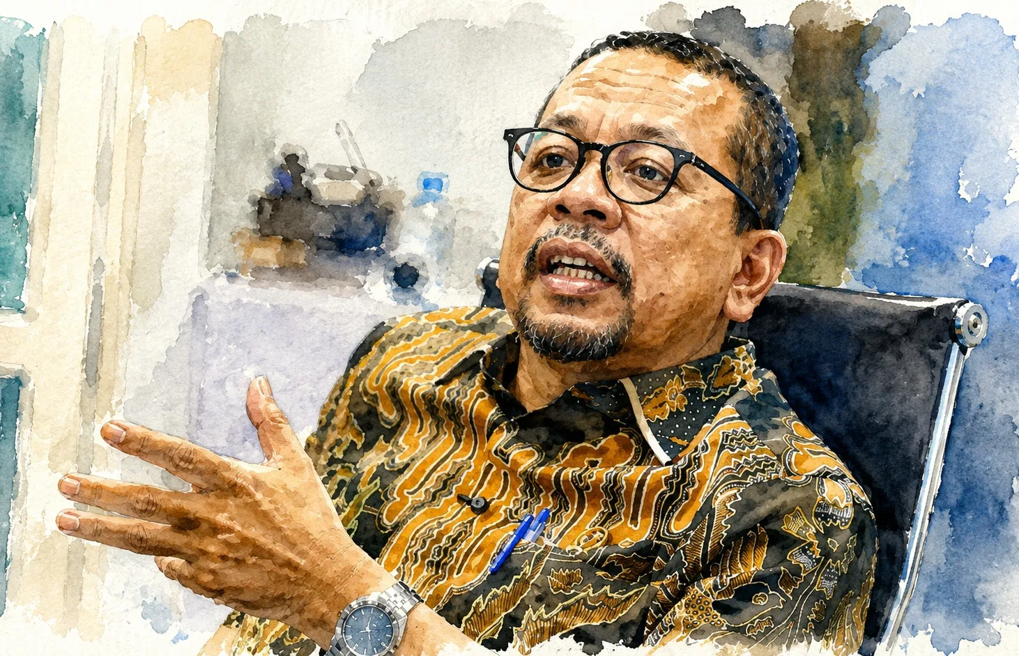 Kepala Badan Komunikasi Pemerintah (Bakom) M. Qodari.// foto olah digital