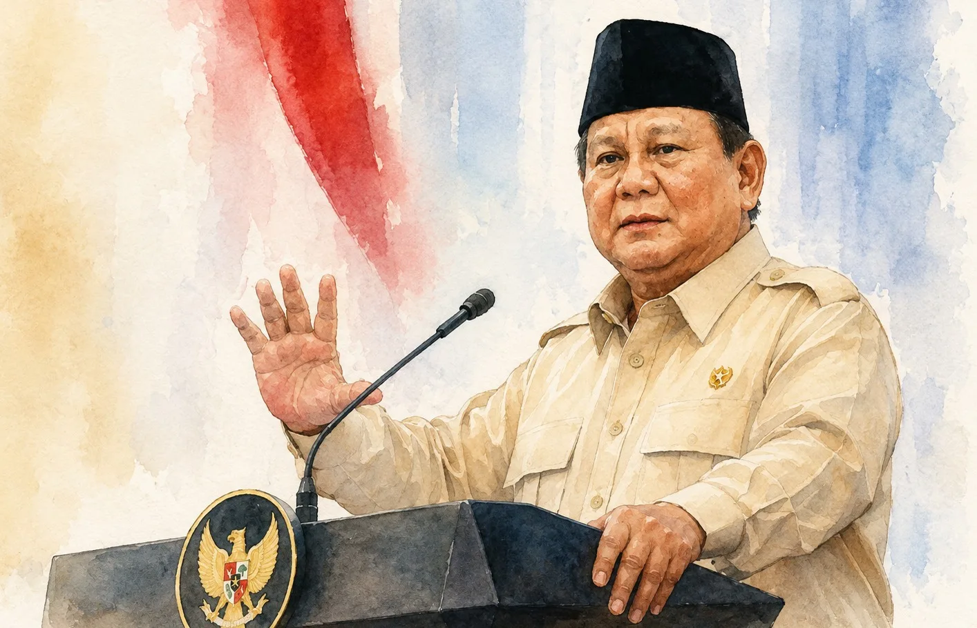 Presiden Prabowo Subianto.//Foto olah digital