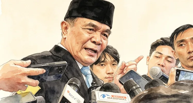 Menteri Koordinator Bidang Politik dan Keamanan RI, Djamari Chaniago.*//Foto olah digital