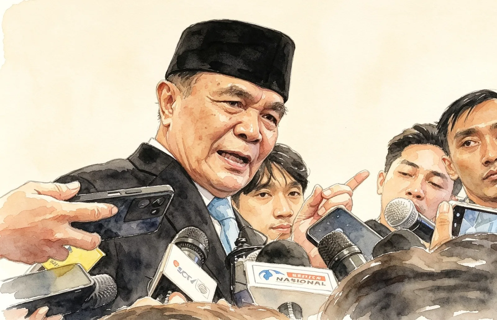 Djamari Chaniago Menteri Koordinator Bidang Politik dan Keamanan RI, Djamari Chaniago.*//Foto olah digital