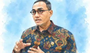 Kepala Eksekutif Pengawas Pasar Modal, Keuangan Derivatif dan Bursa Karbon OJK, Hasan Fawzi.//Foto olah digital