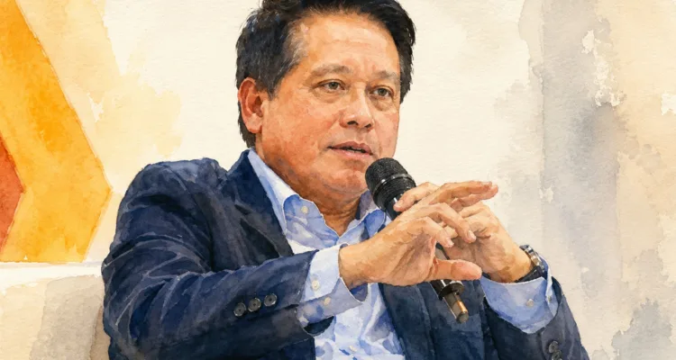 Foto olah digital Ketua Umum PERBANAS, Hery Gunardi.