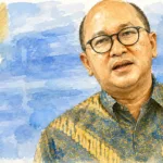 Foto olah digital Chief Executive Officer Danantara Indonesia, Rosan Roeslani.