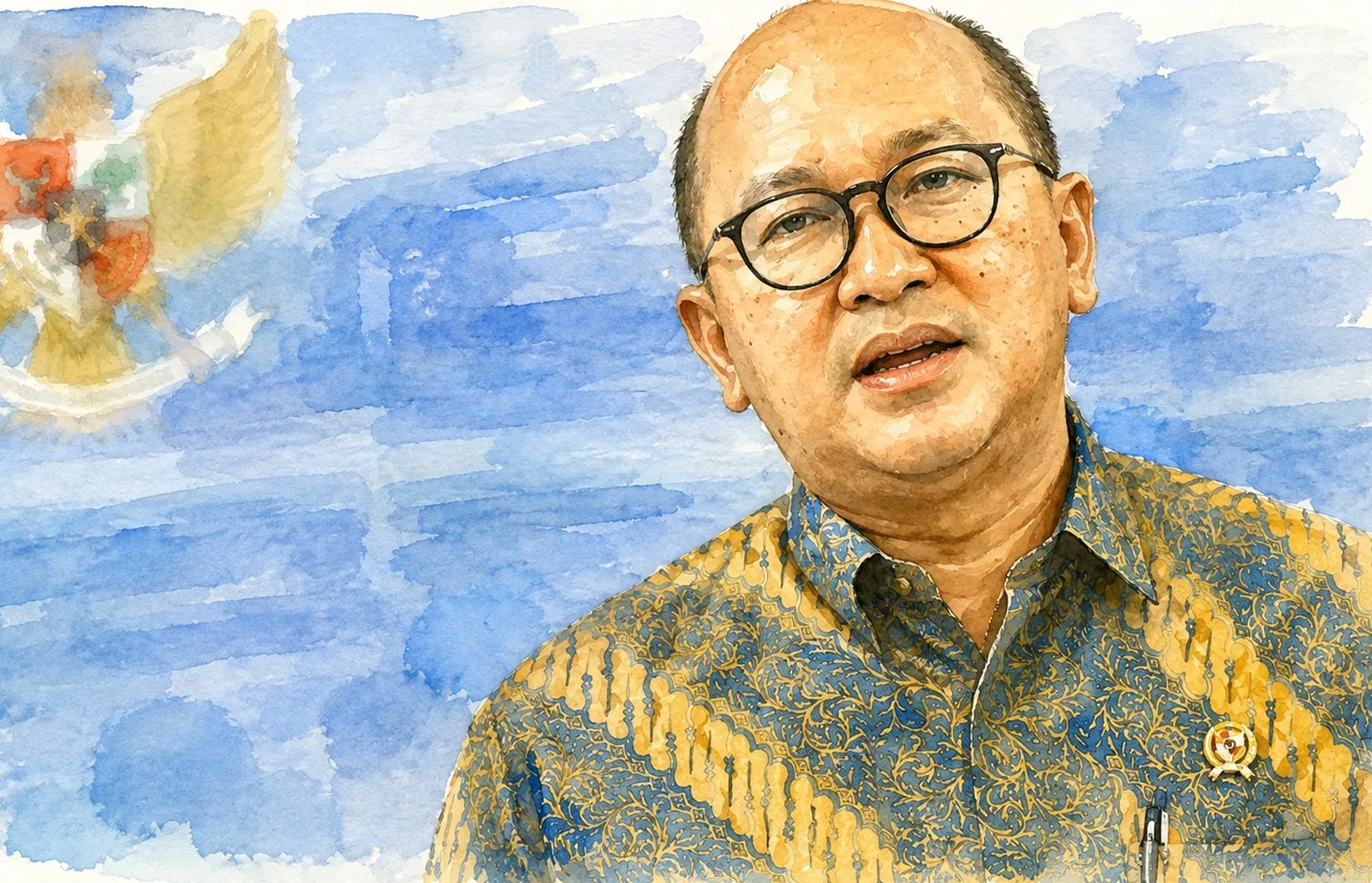 Foto olah digital Chief Executive Officer Danantara Indonesia, Rosan Roeslani.