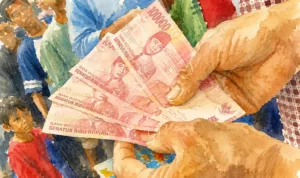 bansos Ilustrasi gambar digital