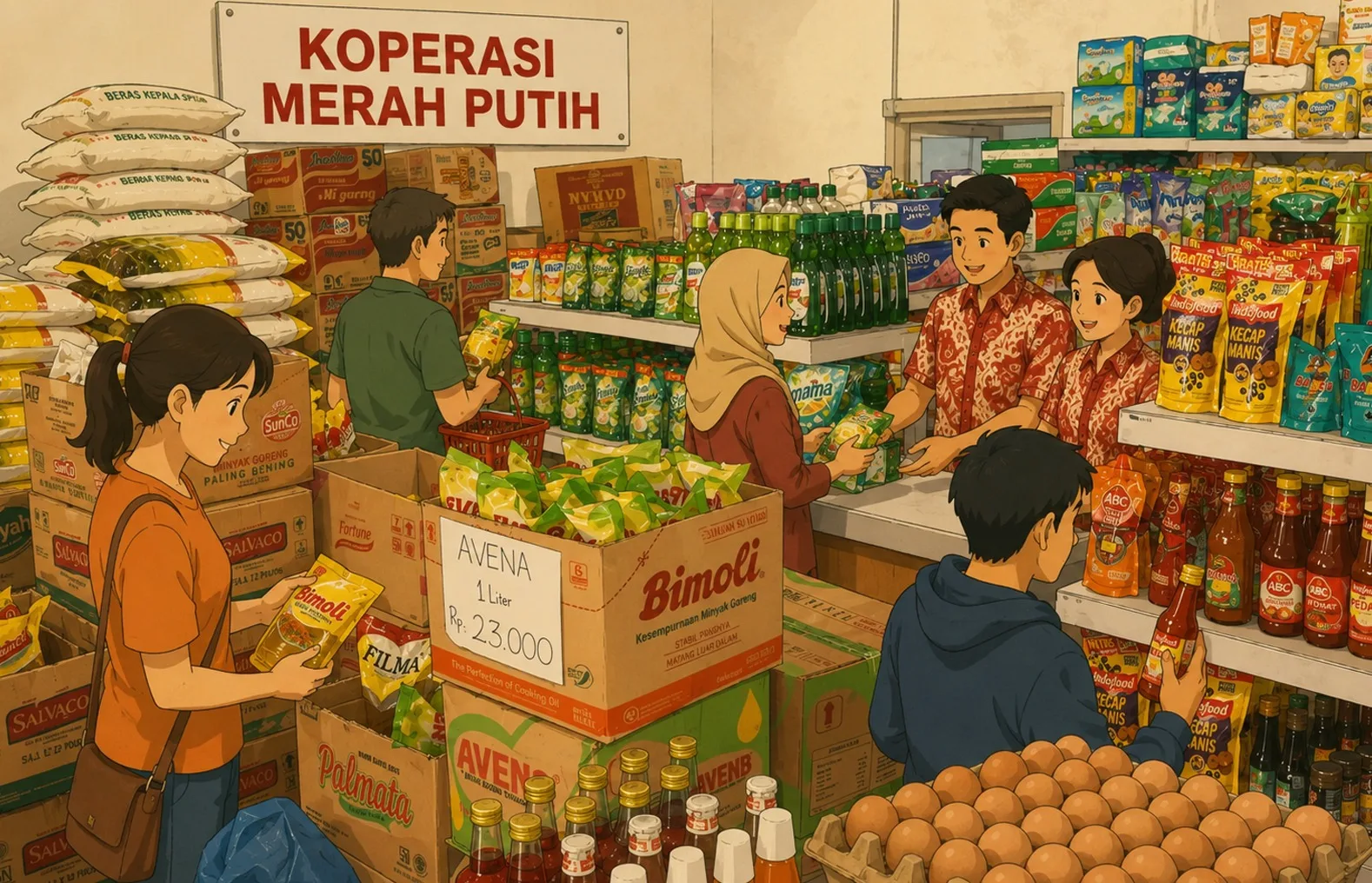 kopdes Ilustrasi gambar digital