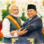 Presiden Prabowo Subianto bersama Perdana Menteri India Narendra Modi.//Foto olah digital