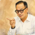 Foto olah digital Menteri Perindustrian (Menperin) Agus Gumiwang Kartasasmita.