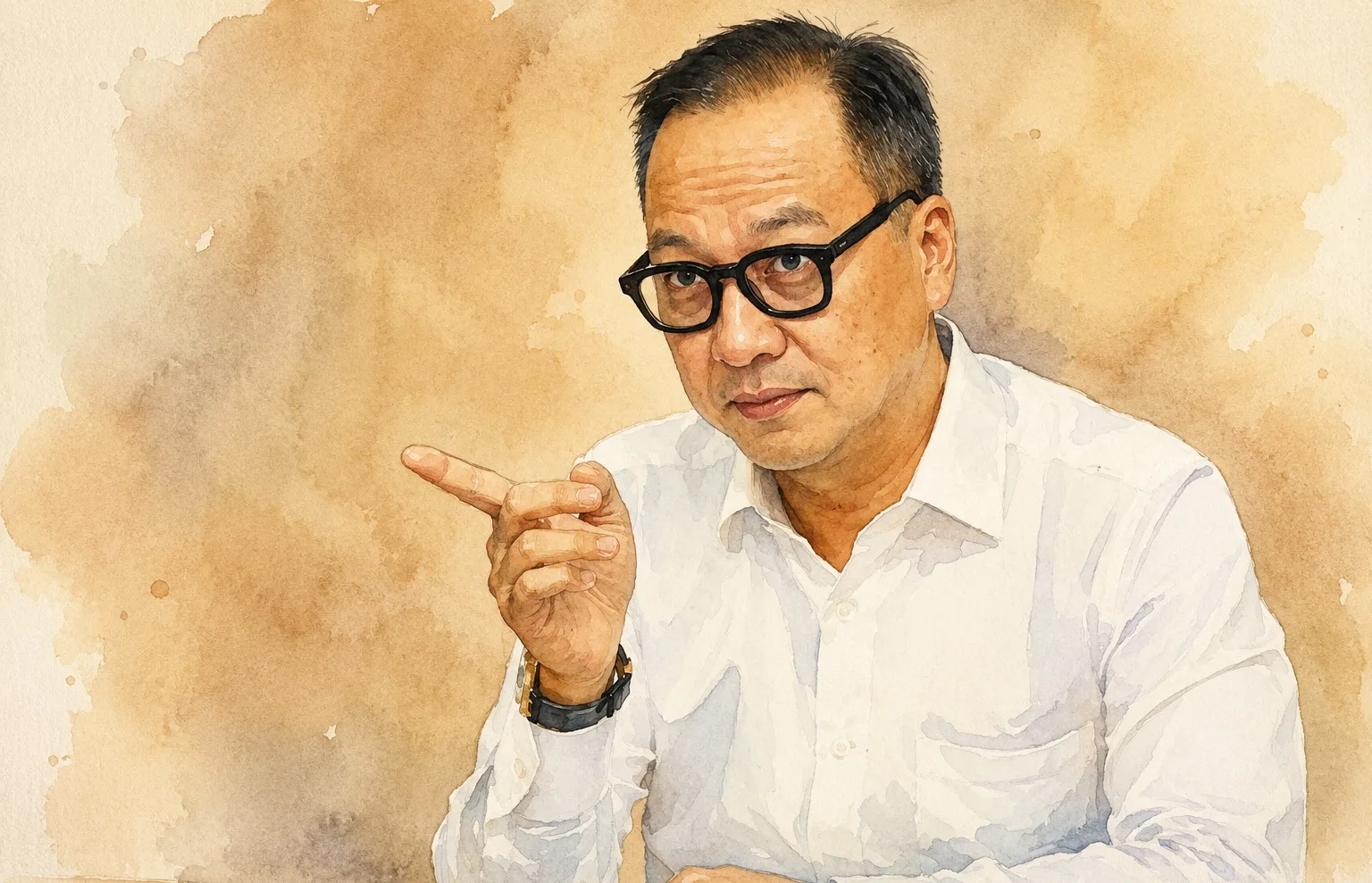 Foto olah digital Menteri Perindustrian (Menperin) Agus Gumiwang Kartasasmita.