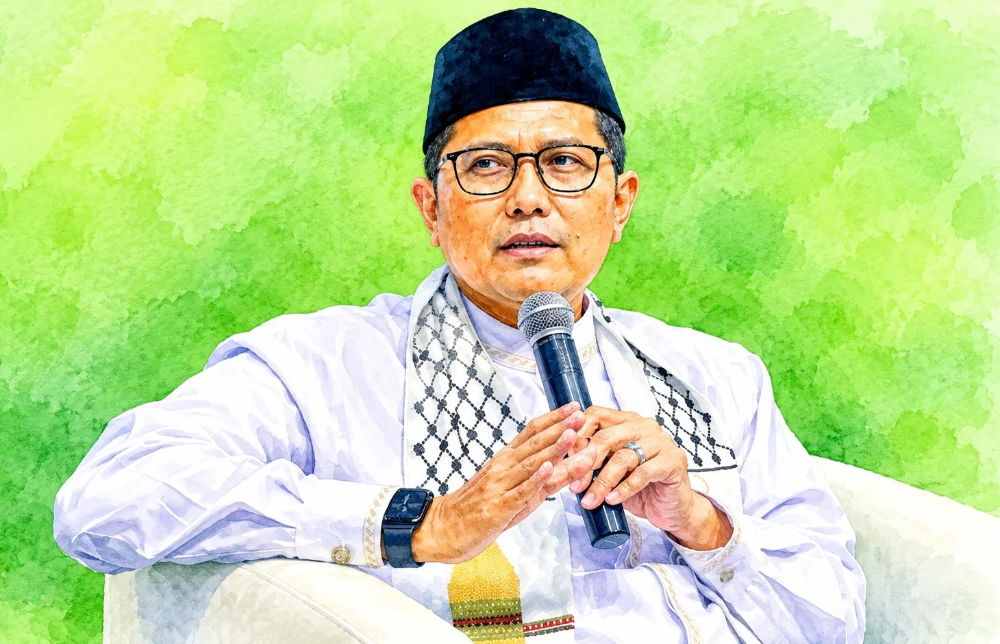 Wakil Ketua Umum Majelis Ulama Indonesia (MUI), KH M Cholil Nafis.//Foto olah digital