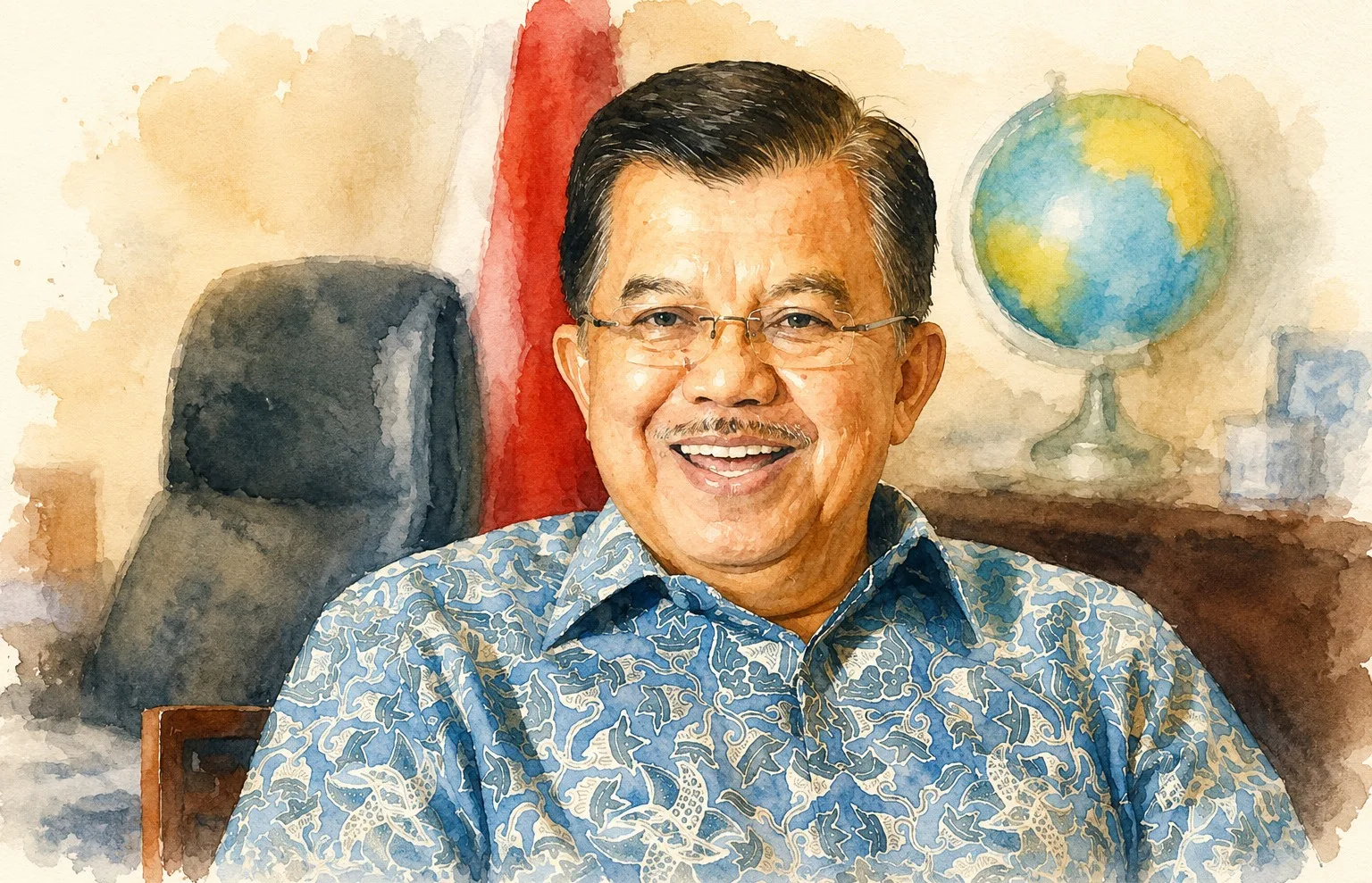 Foto olah digital Jusuf Kalla.