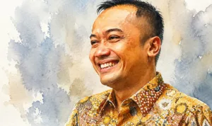 Foto olah digital Menteri Sekretaris Negara Prasetyo Hadi.