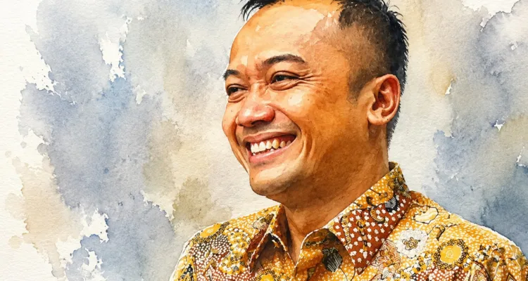 Foto olah digital Menteri Sekretaris Negara Prasetyo Hadi.