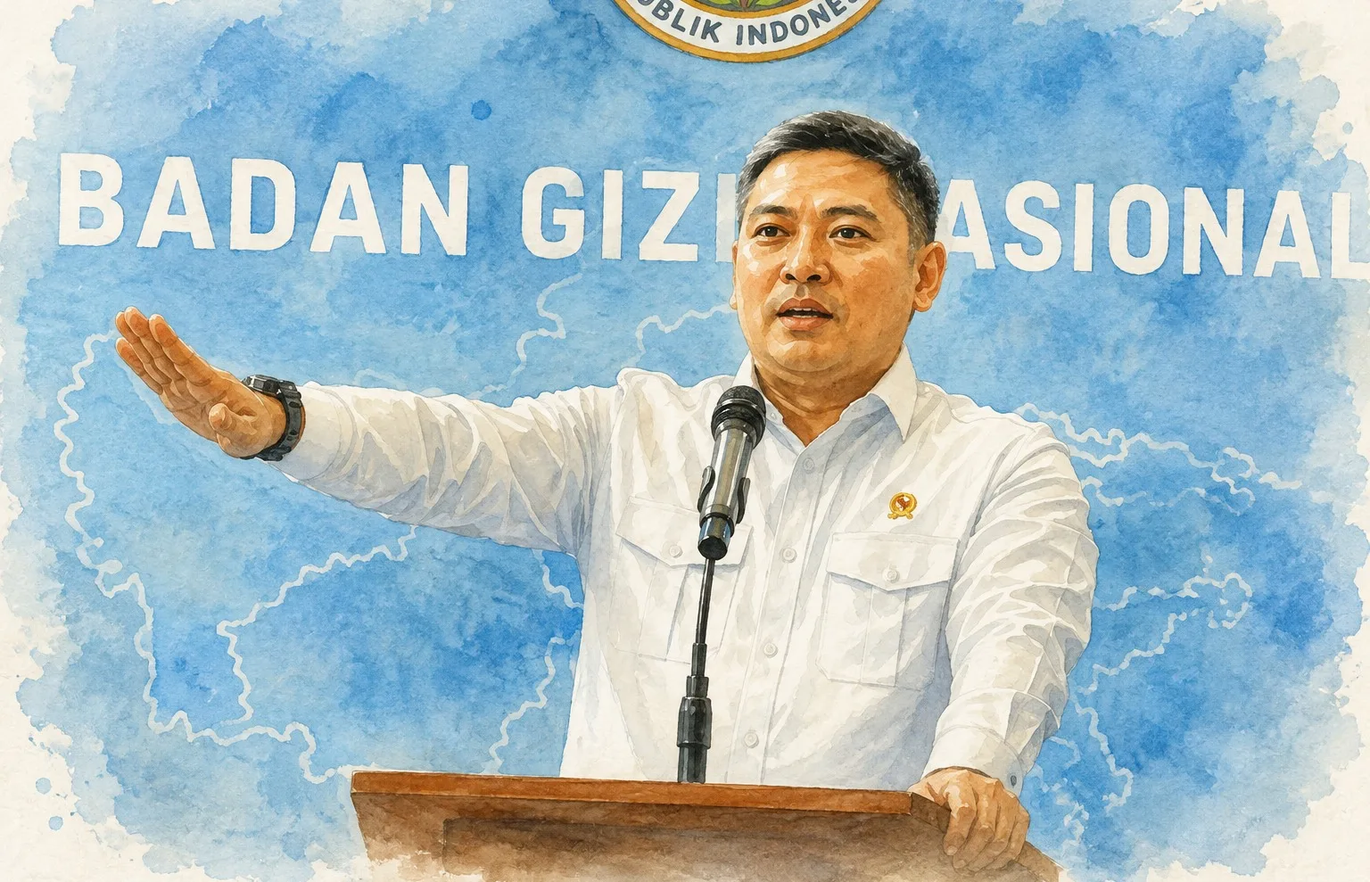 Foto olah digital Kepala BGN, Sudaryono.