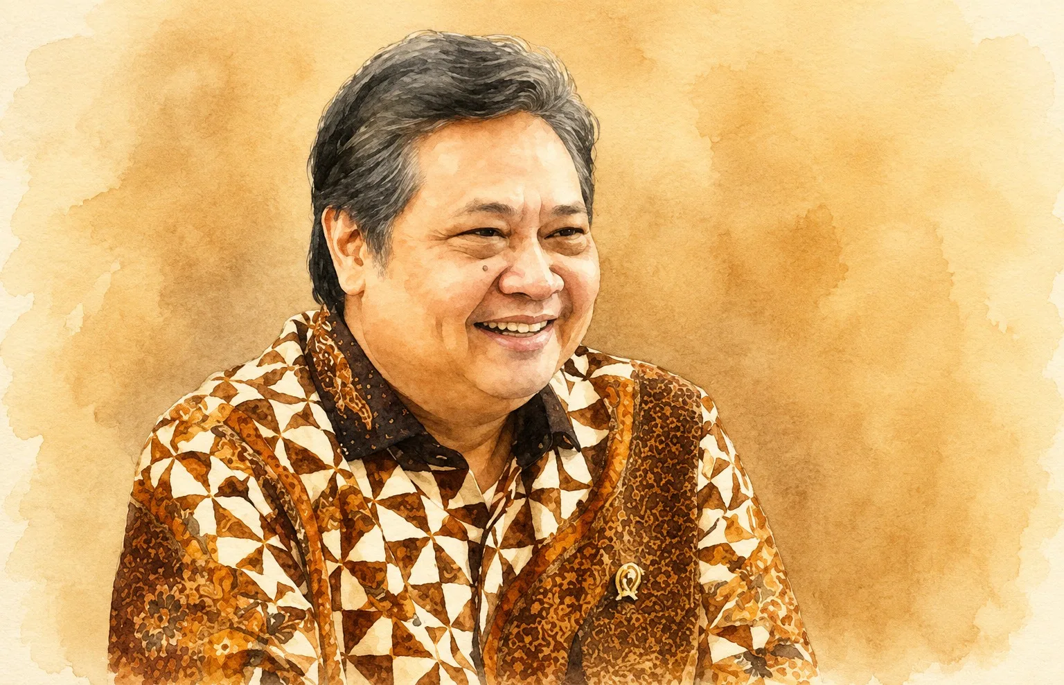 Foto olah digital Menteri Koordinator Bidang Perekonomian, Airlangga Hartarto.