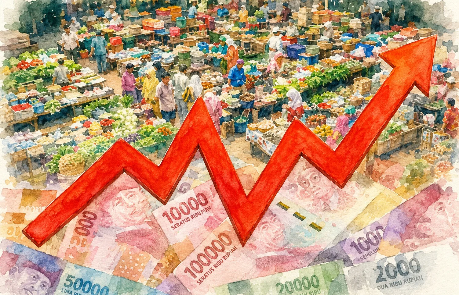 investasi Ilustrasi gambar digital