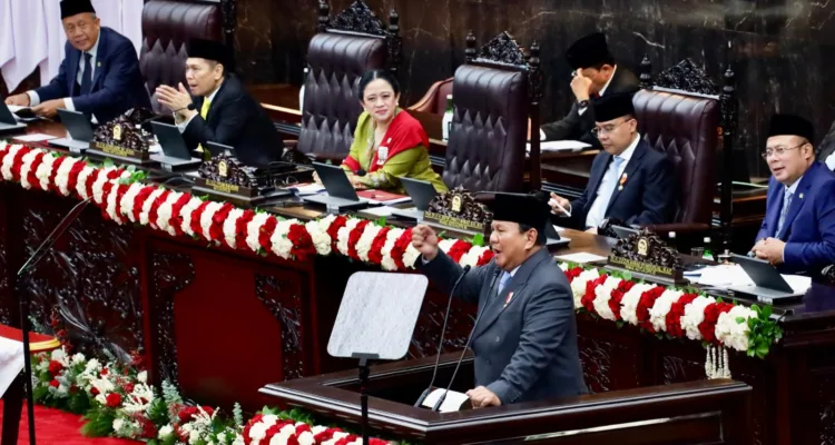 Foto istimewa Pidato kenegaraan Presiden Prabowo Subianto di Sidang Tahunan MPR.
